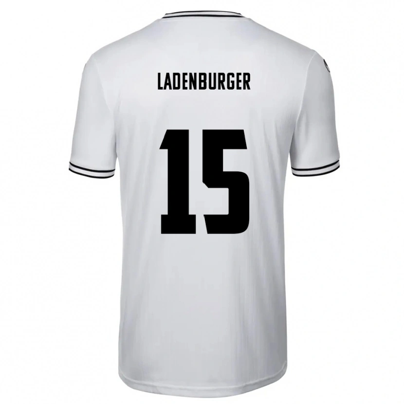 Danxen Kvinder Linus Ladenburger #15 Hvid Sort Hjemmebane Spillertrøjer 2025/26 Trøje T-Shirt