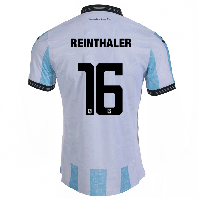 Danxen Kvinder Max Reinthaler #16 Hvid Himmelblå Hjemmebane Spillertrøjer 2025/26 Trøje T-Shirt