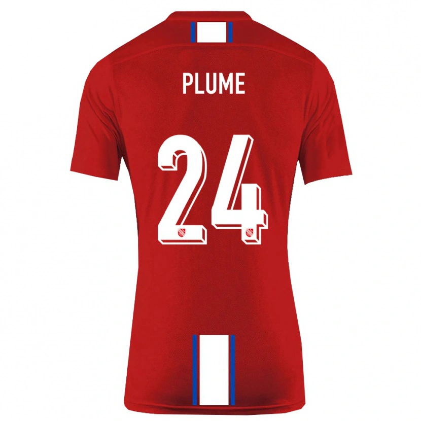 Danxen Kvinder Noah Plume #24 Rød Hvid Hjemmebane Spillertrøjer 2025/26 Trøje T-Shirt