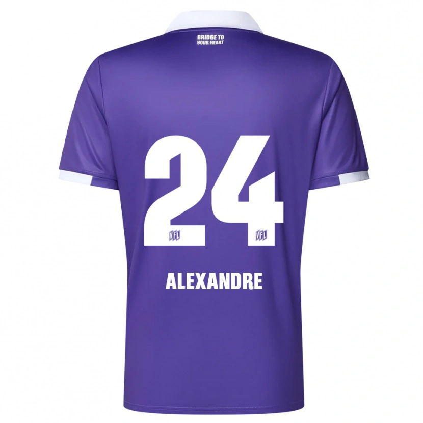 Danxen Kvinder Tyron Alexandre #24 Lilla Hvid Hjemmebane Spillertrøjer 2025/26 Trøje T-Shirt