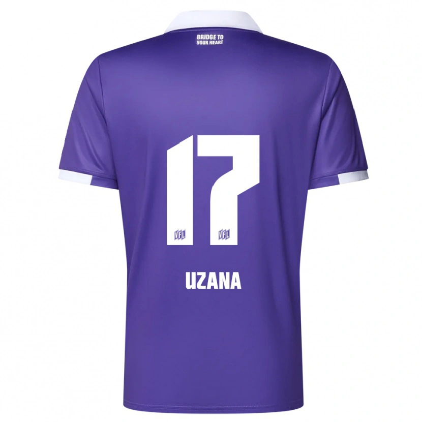 Danxen Kvinder Sebastian Uzana #17 Lilla Hvid Hjemmebane Spillertrøjer 2025/26 Trøje T-Shirt