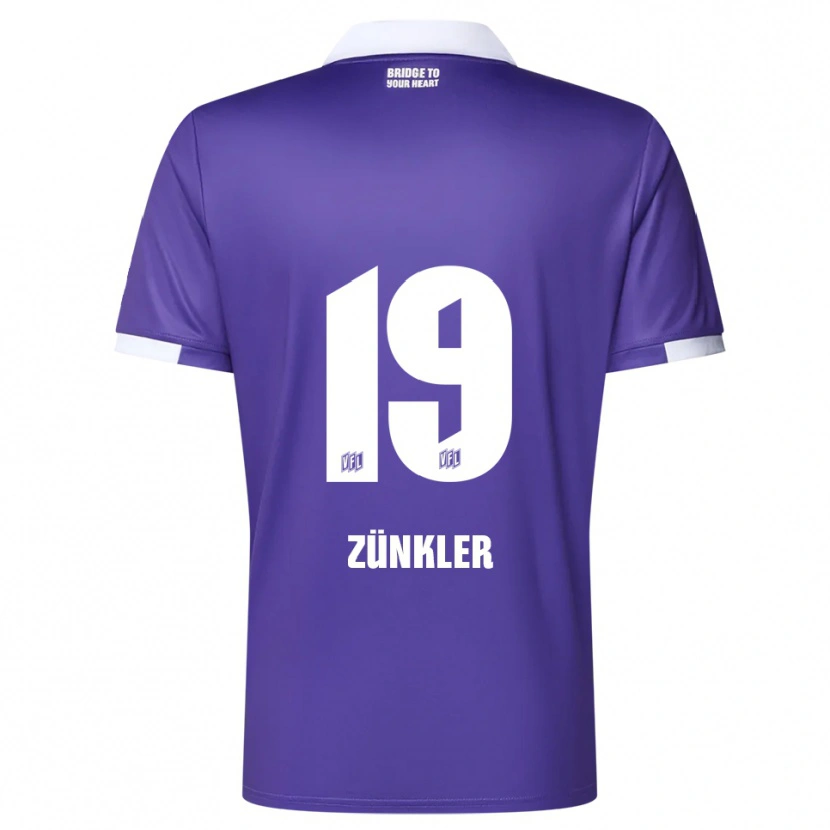 Danxen Kvinder Bernd Zünkler #19 Lilla Hvid Hjemmebane Spillertrøjer 2025/26 Trøje T-Shirt