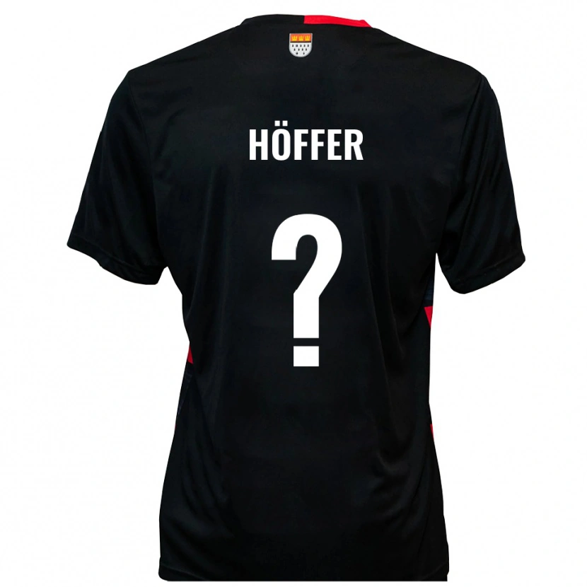 Danxen Kvinder Chantal Höffer #0 Sort Rød Hjemmebane Spillertrøjer 2025/26 Trøje T-Shirt