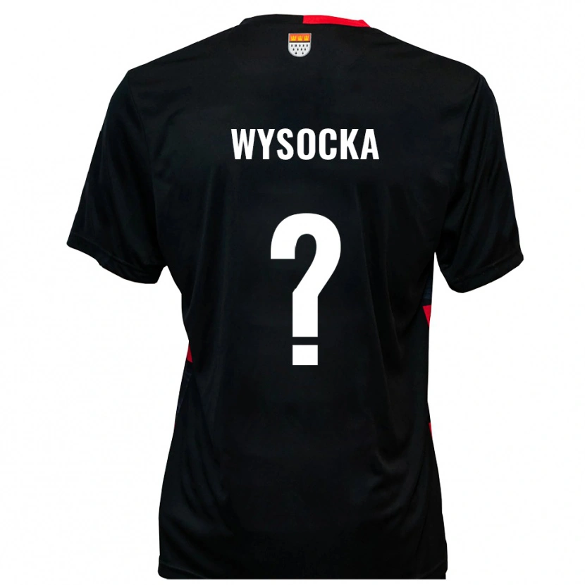 Danxen Kvinder Amanda Wysocka #0 Sort Rød Hjemmebane Spillertrøjer 2025/26 Trøje T-Shirt