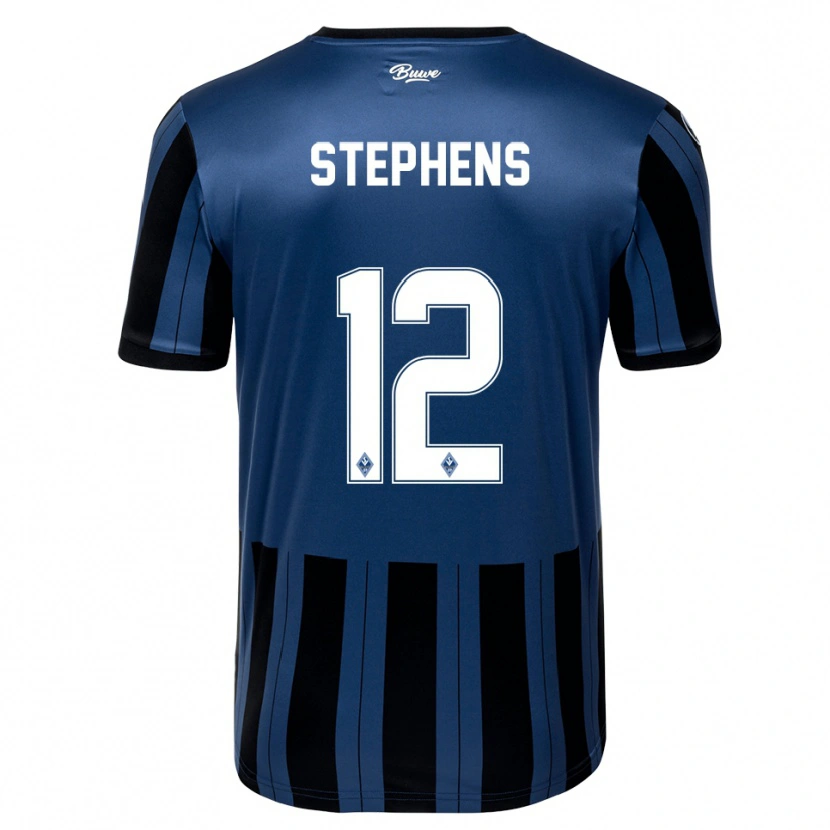 Danxen Kvinder Kaden Stephens #12 Blå Grå Sort Hjemmebane Spillertrøjer 2025/26 Trøje T-Shirt