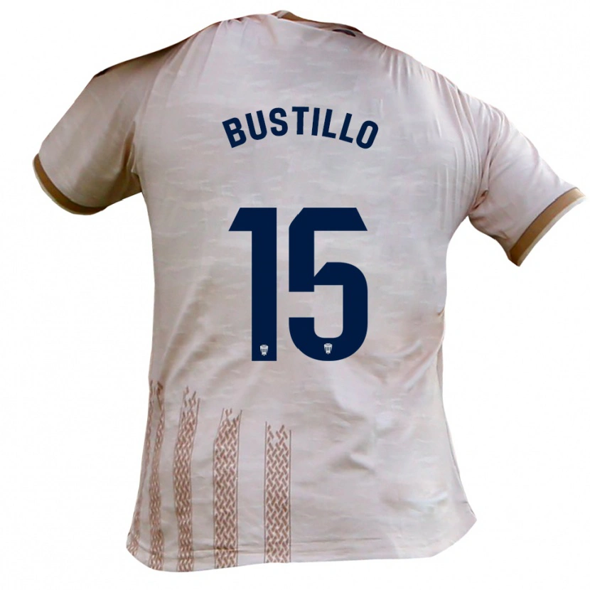 Danxen Kvinder Marcos Bustillo #15 Off White Brun Udebane Spillertrøjer 2025/26 Trøje T-Shirt
