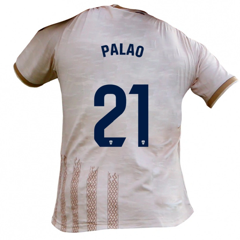 Danxen Kvinder Rafa Palao #21 Off White Brun Udebane Spillertrøjer 2025/26 Trøje T-Shirt