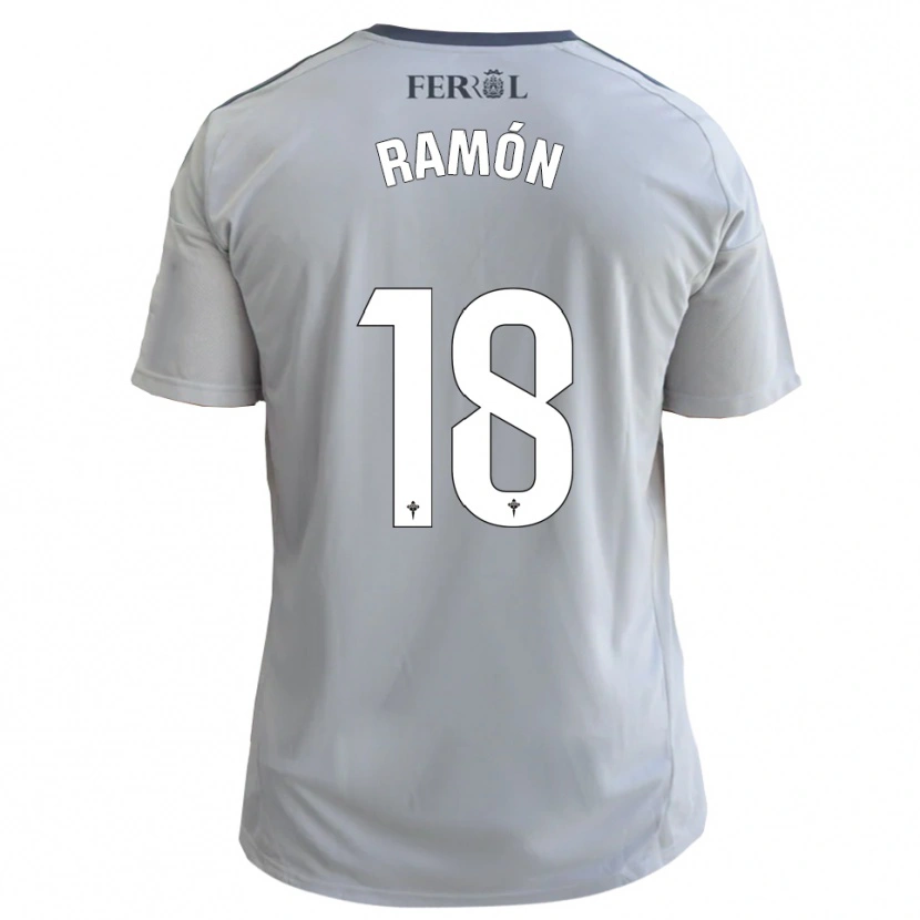 Danxen Kvinder Álvaro Ramón #18 Grå Sølv Udebane Spillertrøjer 2025/26 Trøje T-Shirt