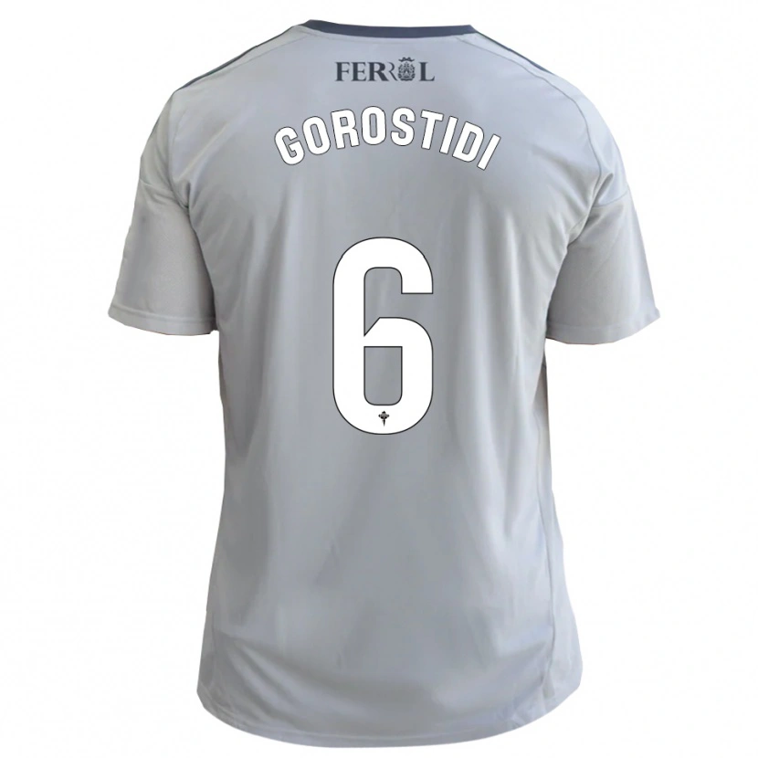 Danxen Kvinder Ander Gorostidi #6 Grå Sølv Udebane Spillertrøjer 2025/26 Trøje T-Shirt