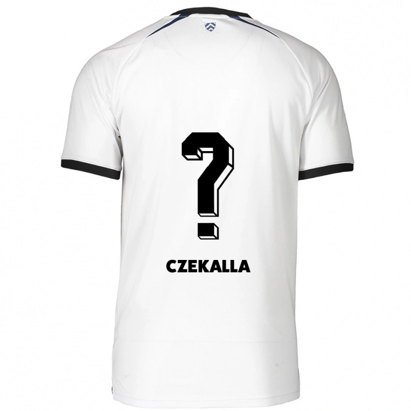 Danxen Kvinder Till-Simon Czekalla #0 Hvid Sort Udebane Spillertrøjer 2025/26 Trøje T-Shirt