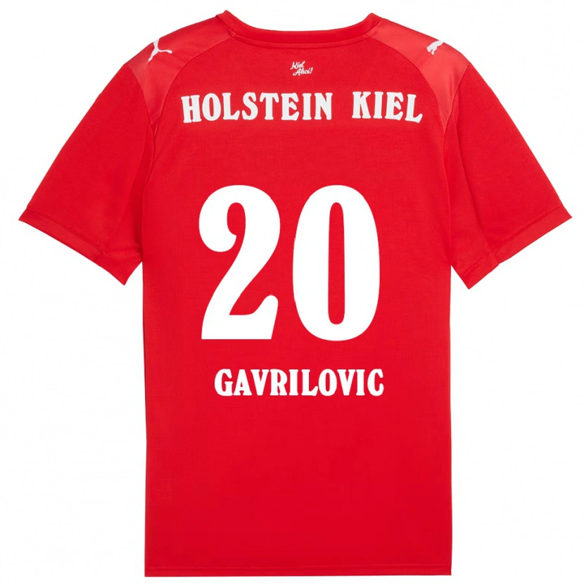 Danxen Kvinder Helena Gavrilovic #20 Rød Blå Udebane Spillertrøjer 2025/26 Trøje T-Shirt