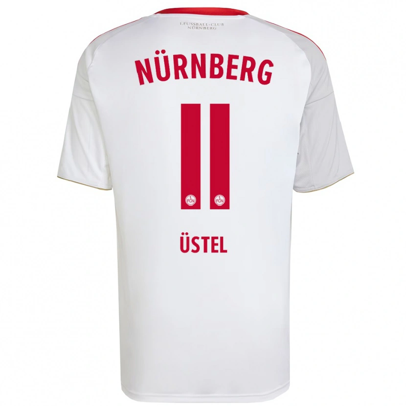 Danxen Kvinder Nizar Üstel #11 Hvid Rød Udebane Spillertrøjer 2025/26 Trøje T-Shirt
