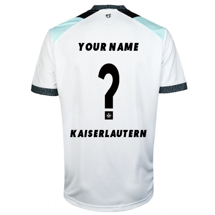 Danxen Kvinder Dit Navn #0 Hvid Sort Udebane Spillertrøjer 2025/26 Trøje T-Shirt