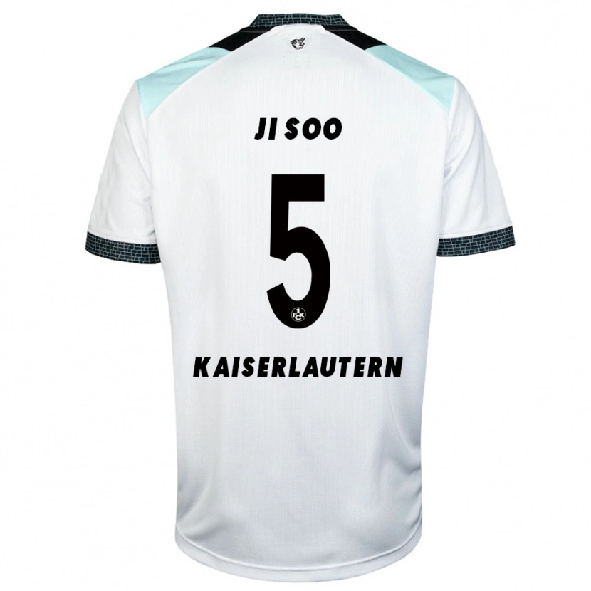 Danxen Kvinder Ji-Soo Kim #5 Hvid Sort Udebane Spillertrøjer 2025/26 Trøje T-Shirt