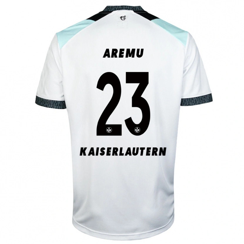 Danxen Kvinder Afeez Aremu #23 Hvid Sort Udebane Spillertrøjer 2025/26 Trøje T-Shirt