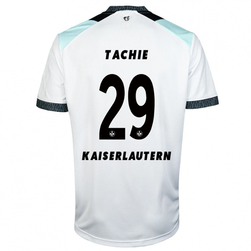 Danxen Kvinder Richmond Tachie #29 Hvid Sort Udebane Spillertrøjer 2025/26 Trøje T-Shirt