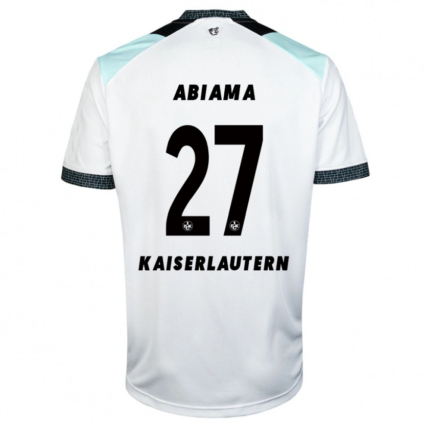 Danxen Kvinder Dickson Abiama #27 Hvid Sort Udebane Spillertrøjer 2025/26 Trøje T-Shirt