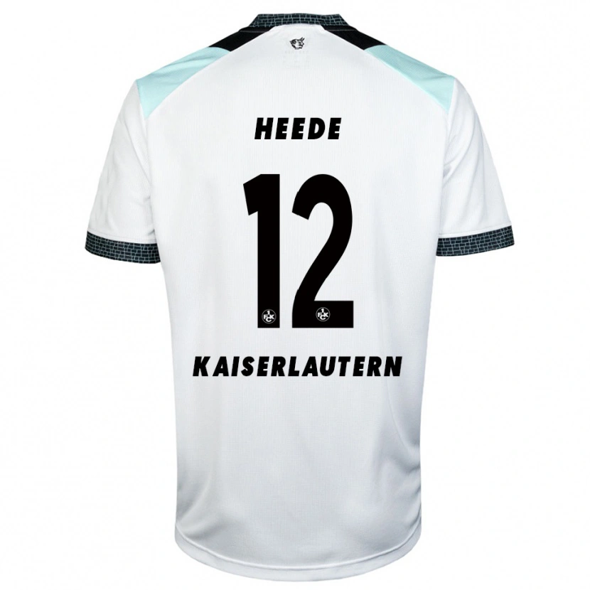 Danxen Kvinder Jannis Heede #12 Hvid Sort Udebane Spillertrøjer 2025/26 Trøje T-Shirt