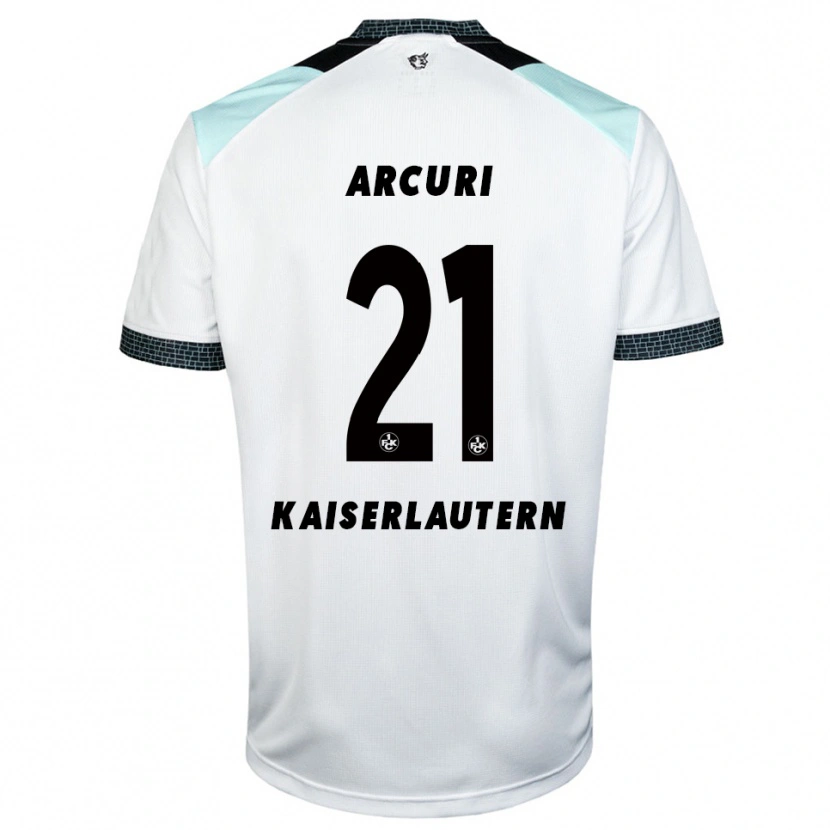 Danxen Kvinder Gionathan Arcuri #21 Hvid Sort Udebane Spillertrøjer 2025/26 Trøje T-Shirt