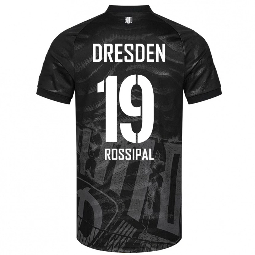 Danxen Kvinder Alexander Rossipal #19 Sort Grå Udebane Spillertrøjer 2025/26 Trøje T-Shirt