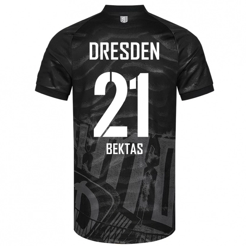 Danxen Kvinder Tünay Bektas #21 Sort Grå Udebane Spillertrøjer 2025/26 Trøje T-Shirt