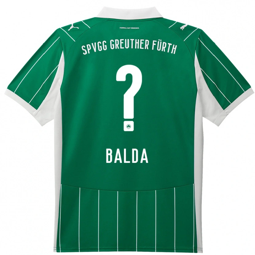 Danxen Kvinder Daniela Balda #0 Grøn Hvid Udebane Spillertrøjer 2025/26 Trøje T-Shirt