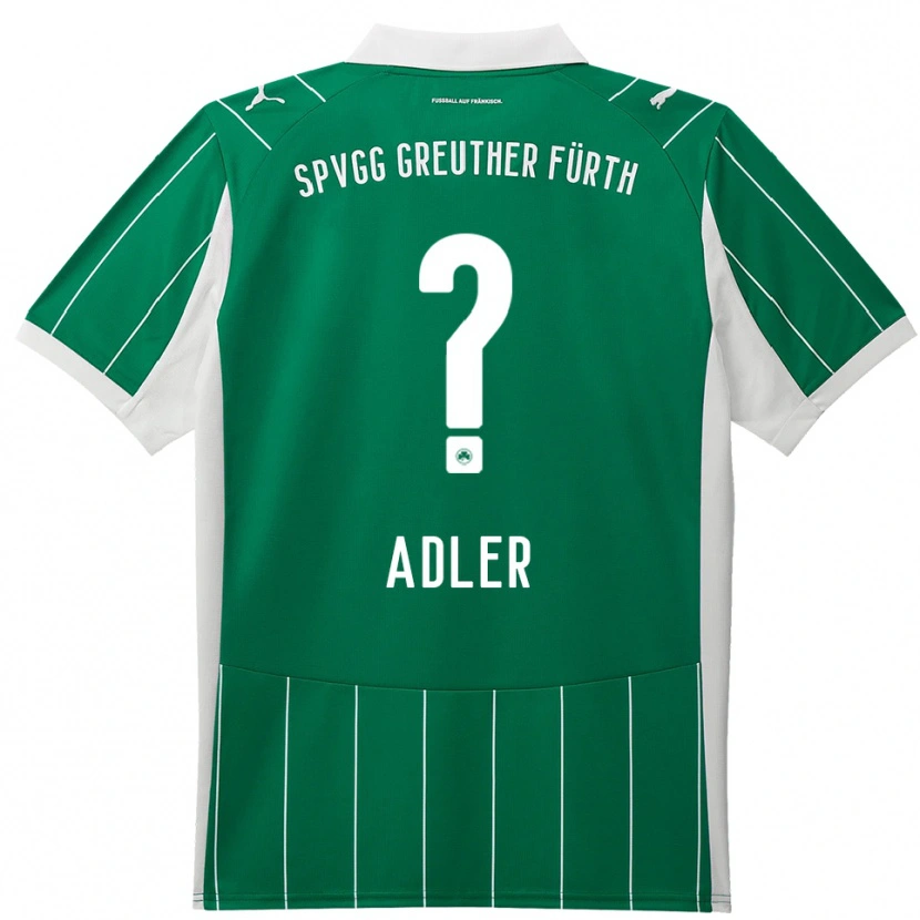 Danxen Kvinder Juliana Adler #0 Grøn Hvid Udebane Spillertrøjer 2025/26 Trøje T-Shirt