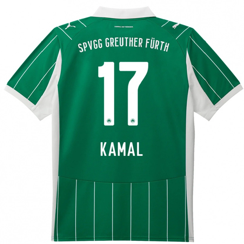 Danxen Kvinder Fadl Kamal #17 Grøn Hvid Udebane Spillertrøjer 2025/26 Trøje T-Shirt
