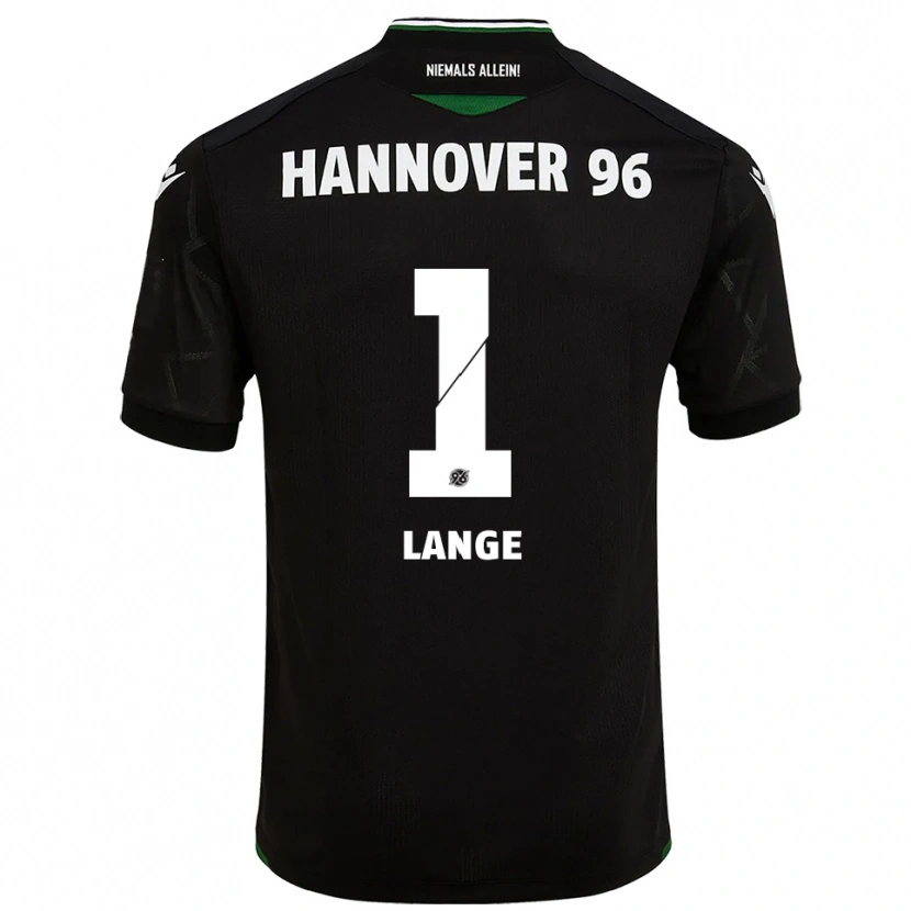Danxen Kvinder Tom Lange #1 Sort Grøn Udebane Spillertrøjer 2025/26 Trøje T-Shirt