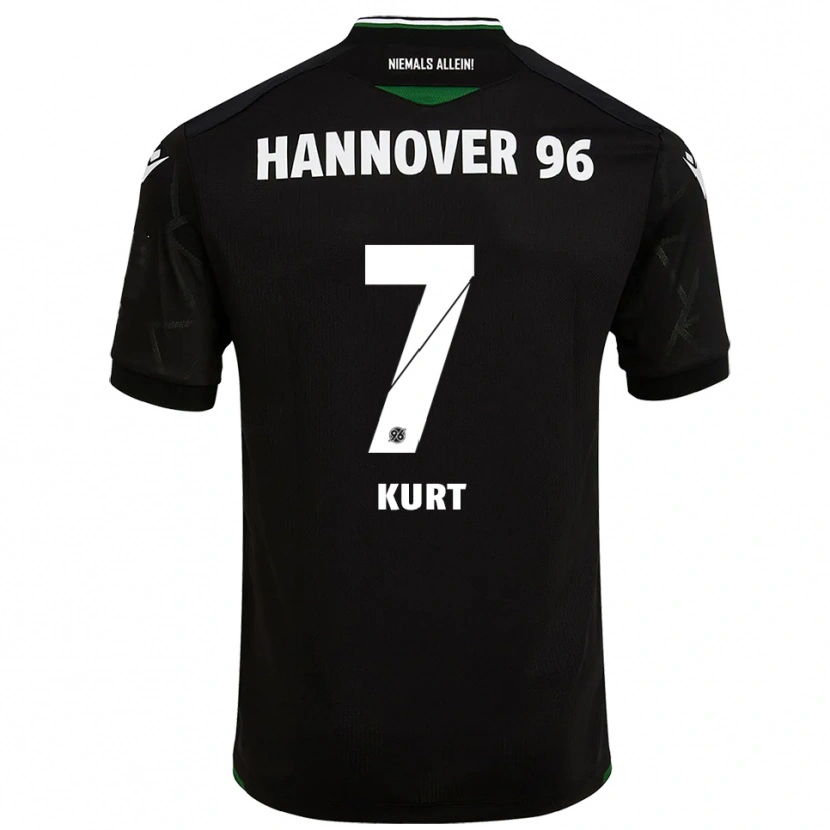 Danxen Kvinder Taycan Kurt #7 Sort Grøn Udebane Spillertrøjer 2025/26 Trøje T-Shirt