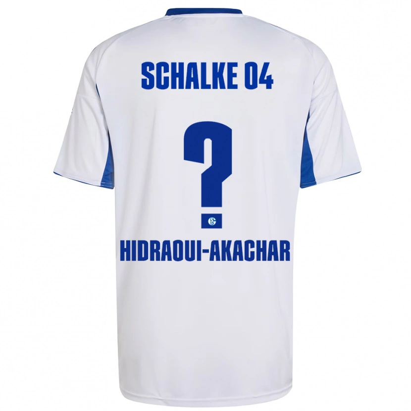 Danxen Kvinder Yassin Hidraoui-Akachar #0 Hvid Blå Udebane Spillertrøjer 2025/26 Trøje T-Shirt