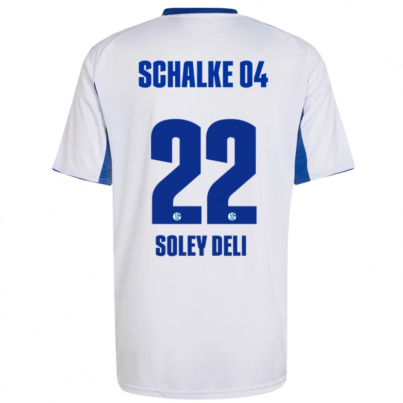 Danxen Kvinder Dilara Soley Deli #22 Hvid Blå Udebane Spillertrøjer 2025/26 Trøje T-Shirt