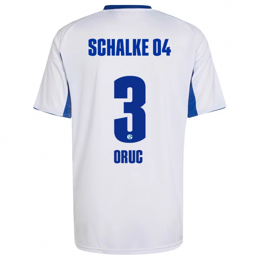 Danxen Kvinder Arda Oruç #3 Hvid Blå Udebane Spillertrøjer 2025/26 Trøje T-Shirt