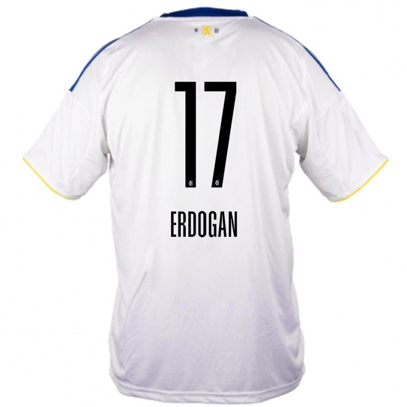 Danxen Kvinder Emirhan Erdogan #17 Hvid Blå Gul Udebane Spillertrøjer 2025/26 Trøje T-Shirt