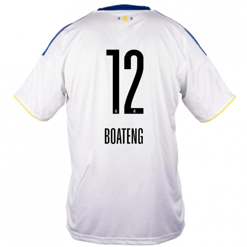 Danxen Kvinder Divine Boateng #12 Hvid Blå Gul Udebane Spillertrøjer 2025/26 Trøje T-Shirt