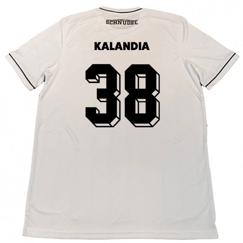 Danxen Kvinder Luka Kalandia #38 Hvid Sort Udebane Spillertrøjer 2025/26 Trøje T-Shirt