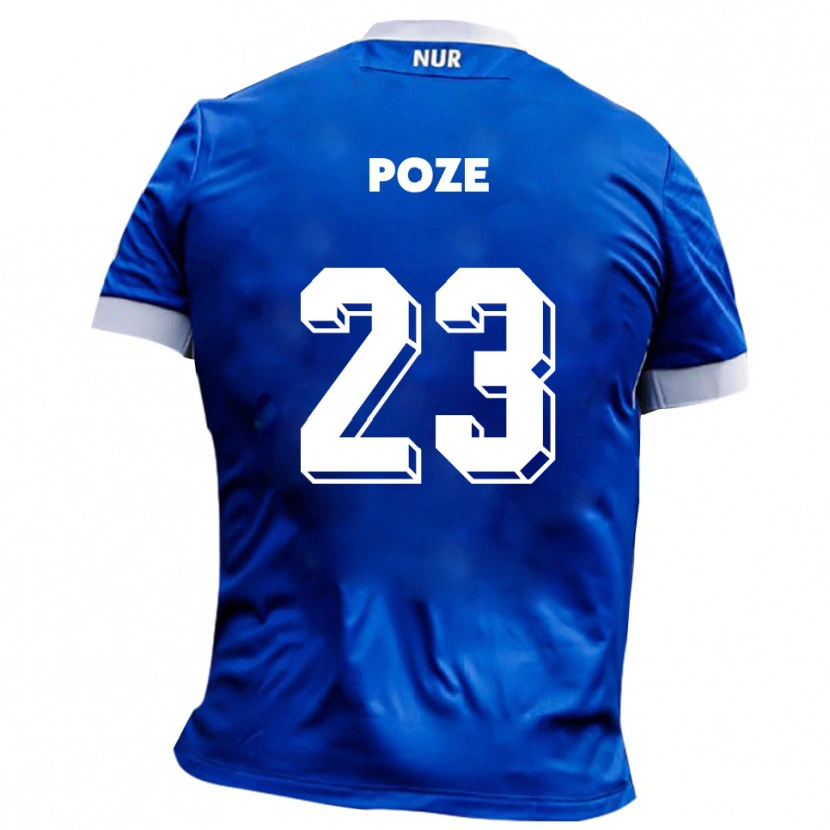 Danxen Kvinder Paulas Poze #23 Blå Hvid Udebane Spillertrøjer 2025/26 Trøje T-Shirt