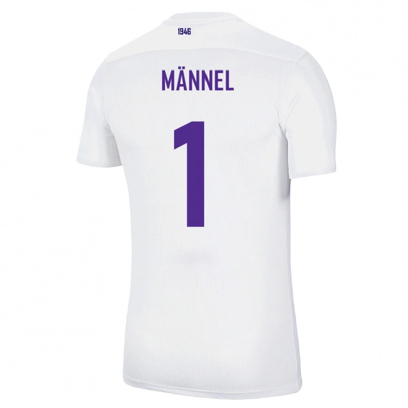 Danxen Kvinder Martin Männel #1 Hvid Grøn Udebane Spillertrøjer 2025/26 Trøje T-Shirt