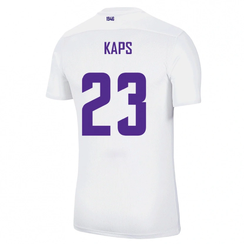 Danxen Kvinder Hugo Kaps #23 Hvid Grøn Udebane Spillertrøjer 2025/26 Trøje T-Shirt