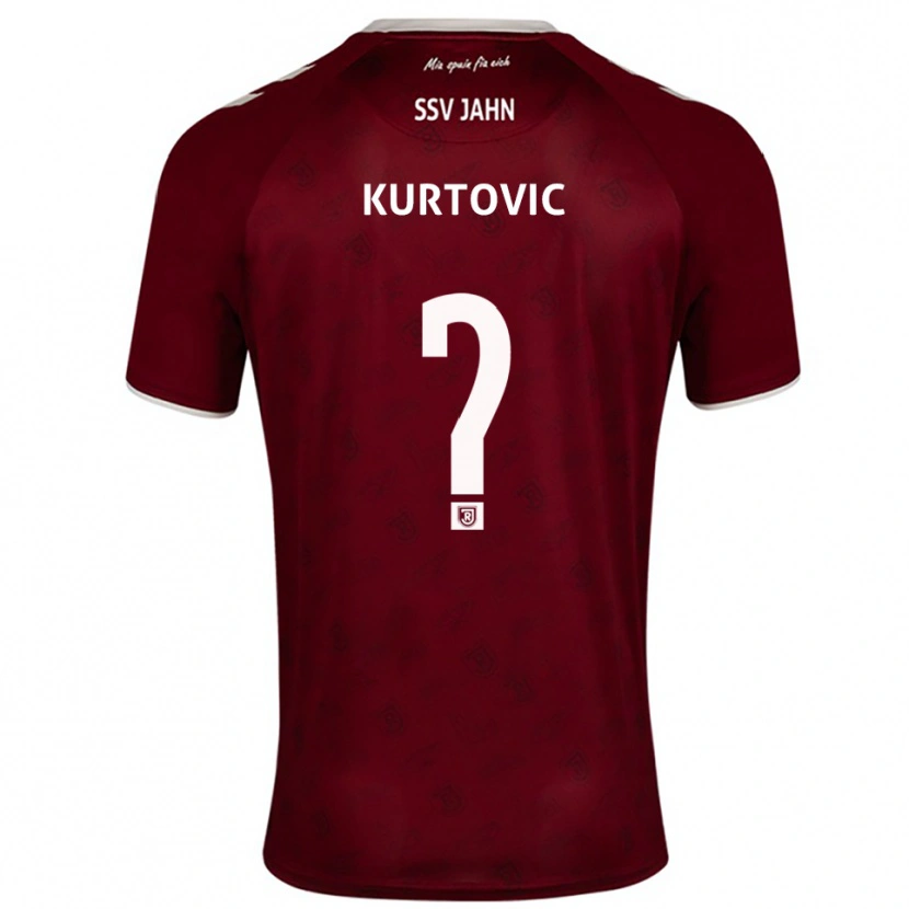 Danxen Kvinder Domagoj Kurtovic #0 Burgundy Hvid Udebane Spillertrøjer 2025/26 Trøje T-Shirt