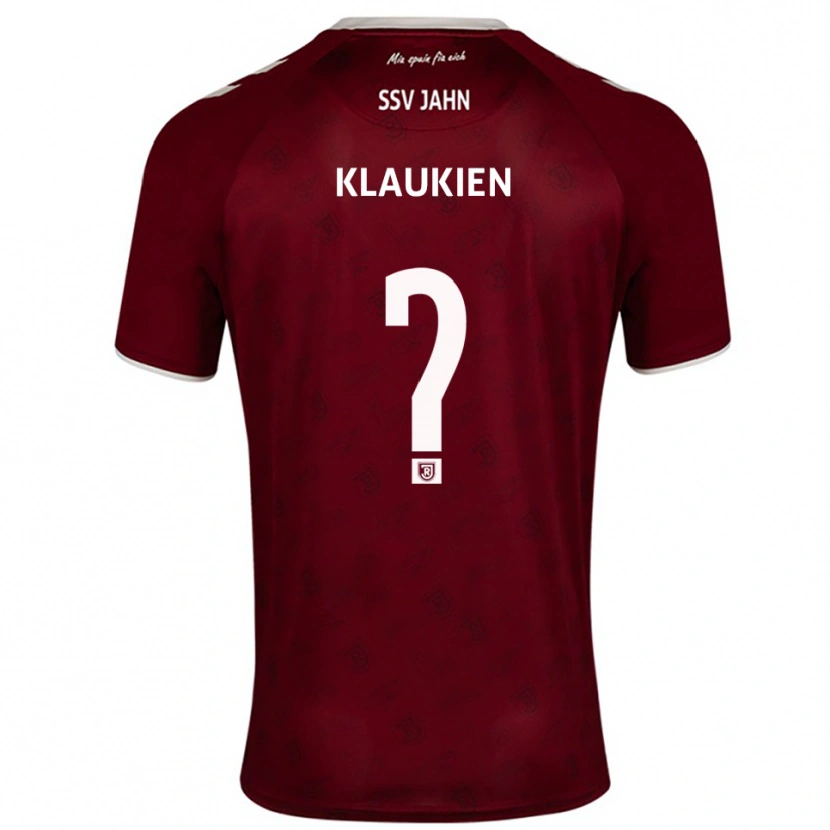Danxen Kvinder Luca Klaukien #0 Burgundy Hvid Udebane Spillertrøjer 2025/26 Trøje T-Shirt