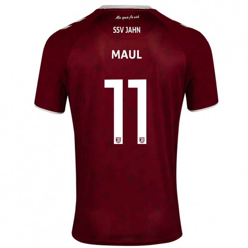 Danxen Kvinder Marco Maul #11 Burgundy Hvid Udebane Spillertrøjer 2025/26 Trøje T-Shirt