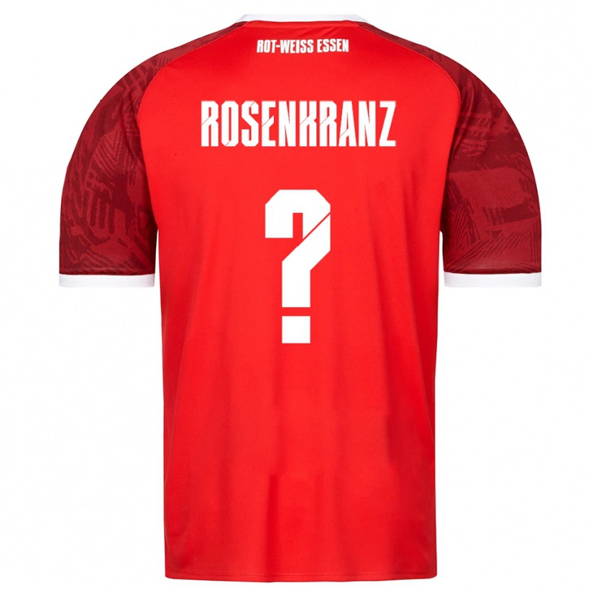 Danxen Kvinder Colin Rosenkranz #0 Rød Burgundy Hvid Udebane Spillertrøjer 2025/26 Trøje T-Shirt