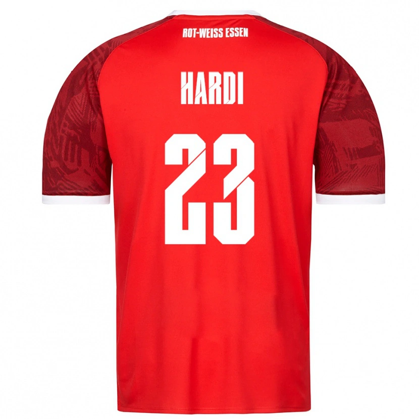 Danxen Kvinder Dominik Hardi #23 Rød Burgundy Hvid Udebane Spillertrøjer 2025/26 Trøje T-Shirt