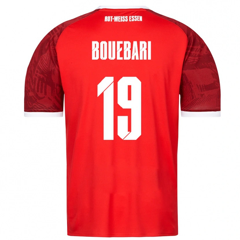 Danxen Kvinder Franci Bouebari #19 Rød Burgundy Hvid Udebane Spillertrøjer 2025/26 Trøje T-Shirt