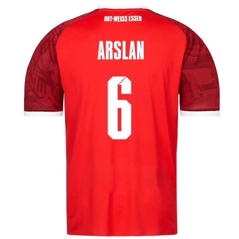 Danxen Kvinder Ahmet Arslan #6 Rød Burgundy Hvid Udebane Spillertrøjer 2025/26 Trøje T-Shirt