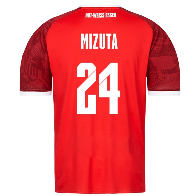 Danxen Kvinder Kaito Mizuta #24 Rød Burgundy Hvid Udebane Spillertrøjer 2025/26 Trøje T-Shirt