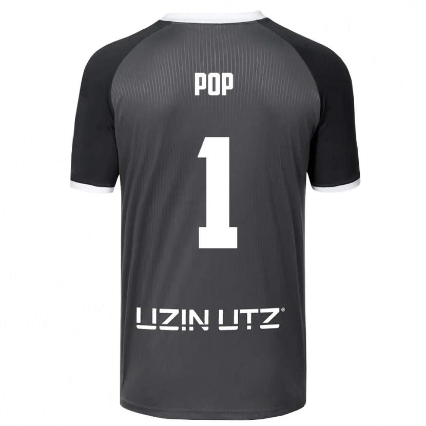 Danxen Kvinder Nico Pop #1 Grå Hvid Udebane Spillertrøjer 2025/26 Trøje T-Shirt