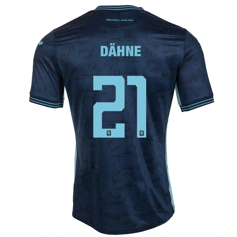 Danxen Kvinder Thomas Dähne #21 Royal Blå Udebane Spillertrøjer 2025/26 Trøje T-Shirt