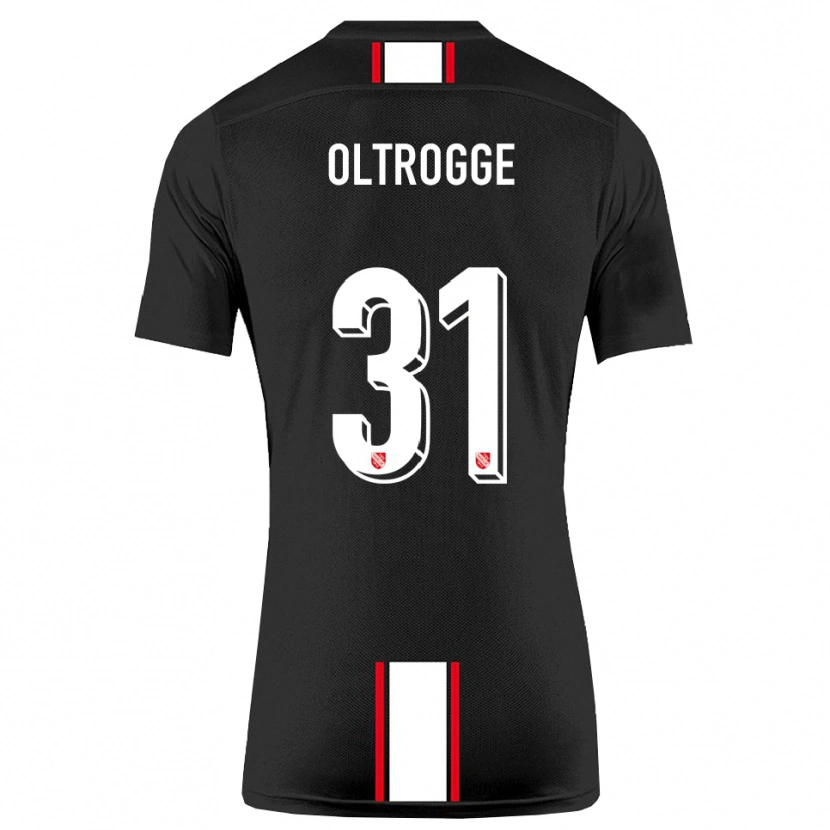 Danxen Kvinder Jannik Oltrogge #31 Sort Hvid Udebane Spillertrøjer 2025/26 Trøje T-Shirt